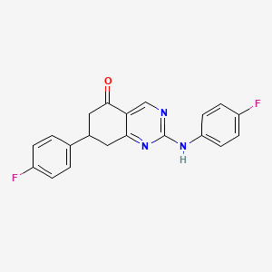 7-(4-fluorophenyl)-2-[(4-fluorophenyl)amino]-7,8-dihydroquinazolin-5(6H)-one