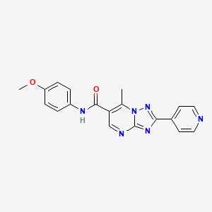 N-(4-methoxyphenyl)-7-methyl-2-(pyridin-4-yl)[1,2,4]triazolo[1,5-a]pyrimidine-6-carboxamide