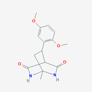 8-(2,5-Dimethoxyphenyl)-1-methyl-2,6-diazabicyclo[2.2.2]octane-3,5-dione