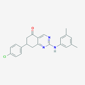 7-(4-chlorophenyl)-2-[(3,5-dimethylphenyl)amino]-7,8-dihydroquinazolin-5(6H)-one