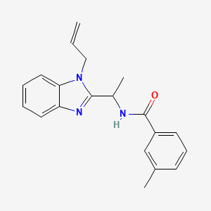 3-methyl-N-{1-[1-(prop-2-en-1-yl)-1H-benzimidazol-2-yl]ethyl}benzamide