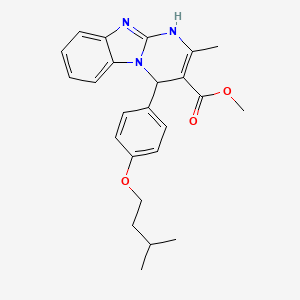 Methyl 2-methyl-4-[4-(3-methylbutoxy)phenyl]-1,4-dihydropyrimido[1,2-a]benzimidazole-3-carboxylate