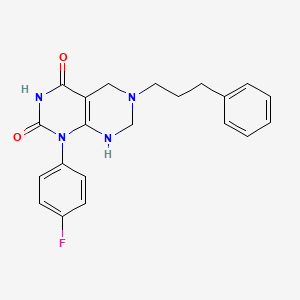 1-(4-fluorophenyl)-2-hydroxy-6-(3-phenylpropyl)-5,6,7,8-tetrahydropyrimido[4,5-d]pyrimidin-4(1H)-one