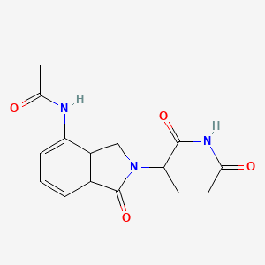 molecular formula C₁₅H₁₅N₃O₄ B1145385 N-[2-(2,6-二氧代哌啶-3-基)-1-氧代-3H-异吲哚-4-基]乙酰胺 CAS No. 1421593-80-7