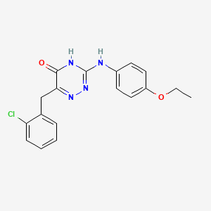 6-(2-chlorobenzyl)-3-[(4-ethoxyphenyl)amino]-1,2,4-triazin-5(4H)-one