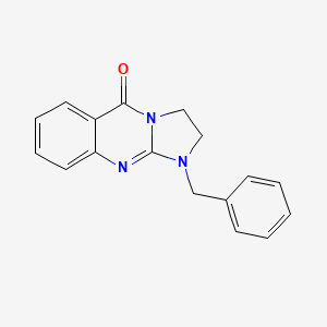 molecular formula C17H15N3O B11453877 1-benzyl-2,3-dihydroimidazo[2,1-b]quinazolin-5(1H)-one 