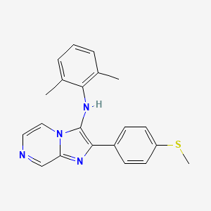 N-(2,6-dimethylphenyl)-2-[4-(methylsulfanyl)phenyl]imidazo[1,2-a]pyrazin-3-amine