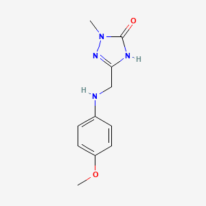 5-{[(4-methoxyphenyl)amino]methyl}-2-methyl-1,2-dihydro-3H-1,2,4-triazol-3-one