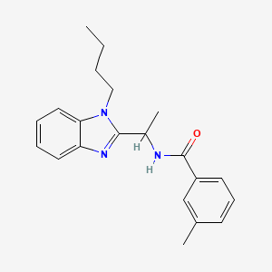 N-[1-(1-butyl-1H-benzimidazol-2-yl)ethyl]-3-methylbenzamide