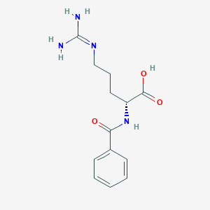 molecular formula C₁₃H₁₈N₄O₃ B1145409 N-苯甲酰-D-精氨酸 CAS No. 61088-55-9