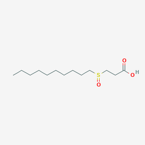 molecular formula C13H26O3S B11454093 3-(Decylsulfinyl)propanoic acid 