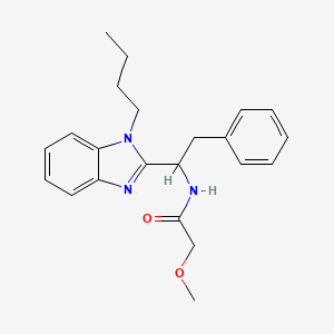 N-[1-(1-butyl-1H-benzimidazol-2-yl)-2-phenylethyl]-2-methoxyacetamide