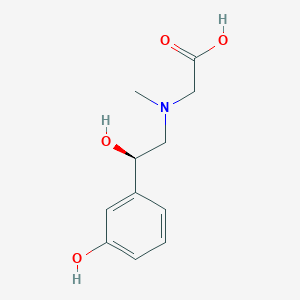 molecular formula C₁₁H₁₅NO₄ B1145411 2-[[(2R)-2-羟基-2-(3-羟基苯基)乙基]-甲基氨基]乙酸 CAS No. 1094089-46-9