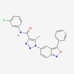 N-(3-chlorophenyl)-5-methyl-1-(3-phenyl-2,1-benzoxazol-5-yl)-1H-1,2,3-triazole-4-carboxamide