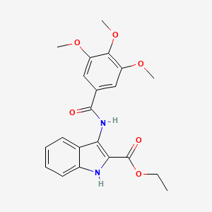 ethyl 3-{[(3,4,5-trimethoxyphenyl)carbonyl]amino}-1H-indole-2-carboxylate