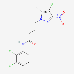 4-(4-chloro-5-methyl-3-nitro-1H-pyrazol-1-yl)-N-(2,3-dichlorophenyl)butanamide