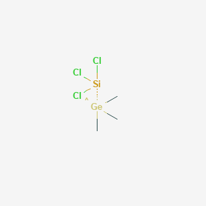 molecular formula C3H9Cl3GeSi B114543 Trimethylgermyltrichlorosilane CAS No. 150112-38-2