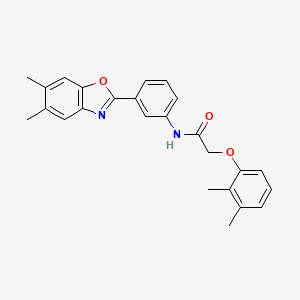 N-[3-(5,6-dimethyl-1,3-benzoxazol-2-yl)phenyl]-2-(2,3-dimethylphenoxy)acetamide