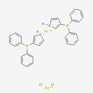 Cyclopenta-1,4-dien-1-yl(diphenyl)phosphane;iron(2+);palladium(2+);dichloride