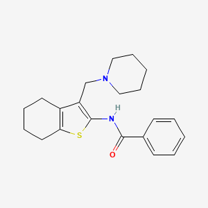 N-[3-(piperidin-1-ylmethyl)-4,5,6,7-tetrahydro-1-benzothiophen-2-yl]benzamide