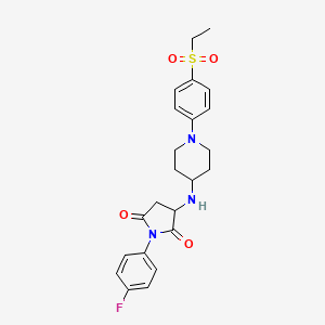 3-({1-[4-(Ethylsulfonyl)phenyl]piperidin-4-yl}amino)-1-(4-fluorophenyl)pyrrolidine-2,5-dione