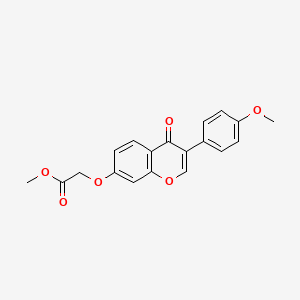 Methyl 2-{[3-(4-methoxyphenyl)-4-oxochromen-7-yl]oxy}acetate