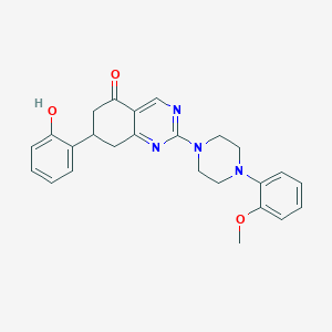 7-(2-hydroxyphenyl)-2-[4-(2-methoxyphenyl)piperazin-1-yl]-7,8-dihydroquinazolin-5(6H)-one