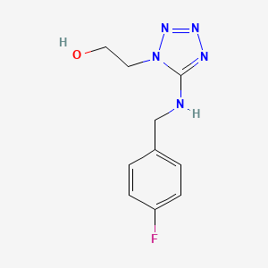 2-(5-{[(4-Fluorophenyl)methyl]amino}-1,2,3,4-tetrazol-1-yl)ethanol