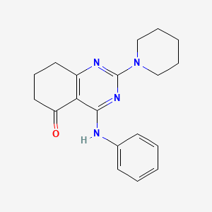 4-(phenylamino)-2-(piperidin-1-yl)-7,8-dihydroquinazolin-5(6H)-one