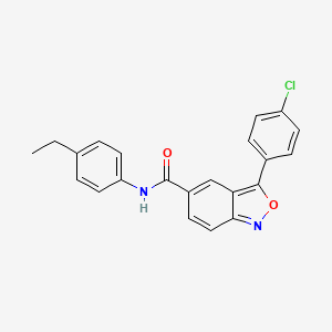 3-(4-chlorophenyl)-N-(4-ethylphenyl)-2,1-benzoxazole-5-carboxamide