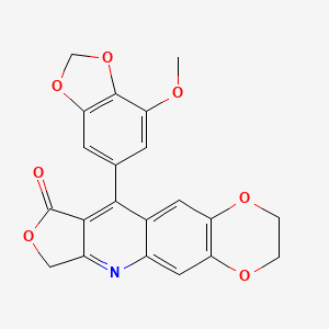 10-(7-methoxy-1,3-benzodioxol-5-yl)-2,3-dihydro[1,4]dioxino[2,3-g]furo[3,4-b]quinolin-9(7H)-one