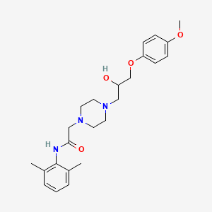 molecular formula C₂₄H₃₃N₃O₄ B1145470 对映-拉诺拉嗪 CAS No. 1393717-45-7