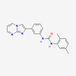 1-(2,5-Dimethylphenyl)-3-(3-(imidazo[1,2-a]pyrimidin-2-yl)phenyl)urea