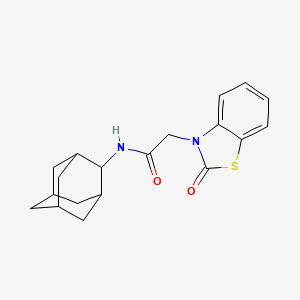 N-(Adamantan-2-YL)-2-(2-oxo-2,3-dihydro-1,3-benzothiazol-3-YL)acetamide