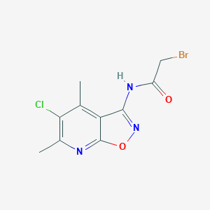 2-bromo-N-(5-chloro-4,6-dimethyl[1,2]oxazolo[5,4-b]pyridin-3-yl)acetamide