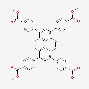 molecular formula C₄₈H₃₄O₈ B1145475 Methyl 4-[3,6,8-tris(4-methoxycarbonylphenyl)pyren-1-yl]benzoate CAS No. 933047-49-5