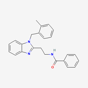 N-{2-[1-(2-methylbenzyl)-1H-benzimidazol-2-yl]ethyl}benzamide