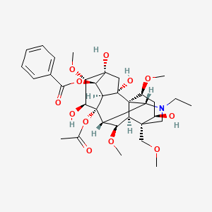 molecular formula C₃₄H₄₇NO₁₂ B1145486 10-羟基乌头碱 CAS No. 41849-35-8