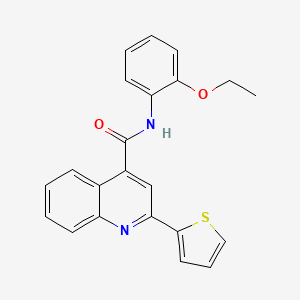 N-(2-ethoxyphenyl)-2-(thiophen-2-yl)quinoline-4-carboxamide