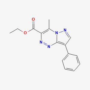 Ethyl 4-methyl-8-phenylpyrazolo[5,1-c][1,2,4]triazine-3-carboxylate