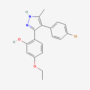 2-[4-(4-bromophenyl)-5-methyl-1H-pyrazol-3-yl]-5-ethoxyphenol