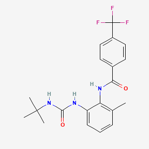 N-{2-[(tert-butylcarbamoyl)amino]-6-methylphenyl}-4-(trifluoromethyl)benzamide