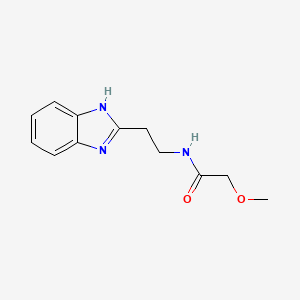 molecular formula C12H15N3O2 B11454980 N-[2-(1H-benzimidazol-2-yl)ethyl]-2-methoxyacetamide CAS No. 850923-40-9