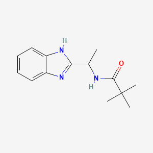 N-[1-(1H-benzimidazol-2-yl)ethyl]-2,2-dimethylpropanamide