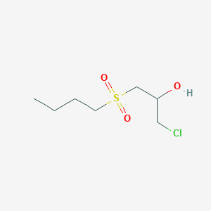 molecular formula C7H15ClO3S B11455048 1-(Butylsulfonyl)-3-chloropropan-2-ol 