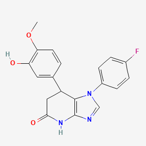 1-(4-fluorophenyl)-7-(3-hydroxy-4-methoxyphenyl)-1,4,6,7-tetrahydro-5H-imidazo[4,5-b]pyridin-5-one