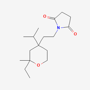 1-[2-(2-Ethyl-4-isopropyl-2-methyltetrahydro-2H-pyran-4-YL)ethyl]dihydro-1H-pyrrole-2,5-dione