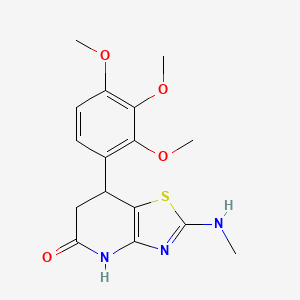 2-(Methylamino)-7-(2,3,4-trimethoxyphenyl)-6,7-dihydro[1,3]thiazolo[4,5-b]pyridin-5-ol