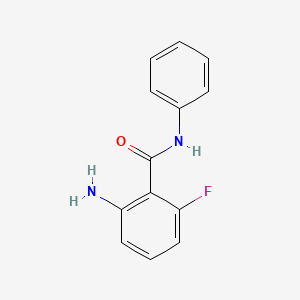 molecular formula C₁₃H₁₁FN₂O B1145512 2-氨基-6-氟-N-苯甲酰胺 CAS No. 1417456-04-2