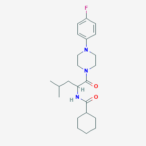 N-{1-[4-(4-fluorophenyl)piperazin-1-yl]-4-methyl-1-oxopentan-2-yl}cyclohexanecarboxamide